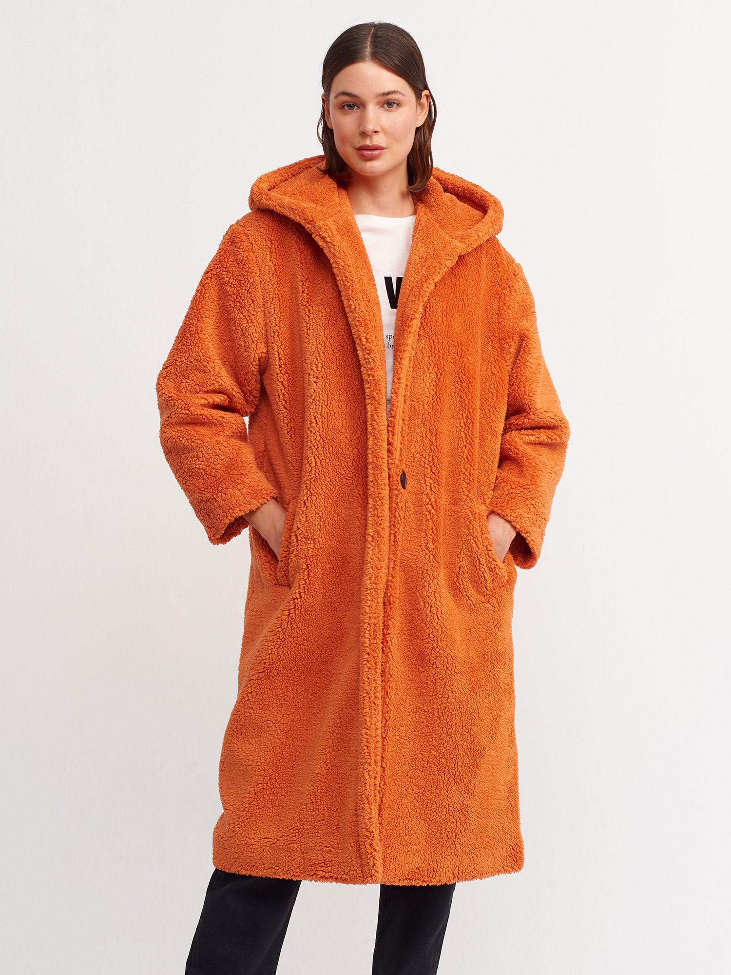 6873 Peluş Kaban-Oranj | KABAN | Dilvin