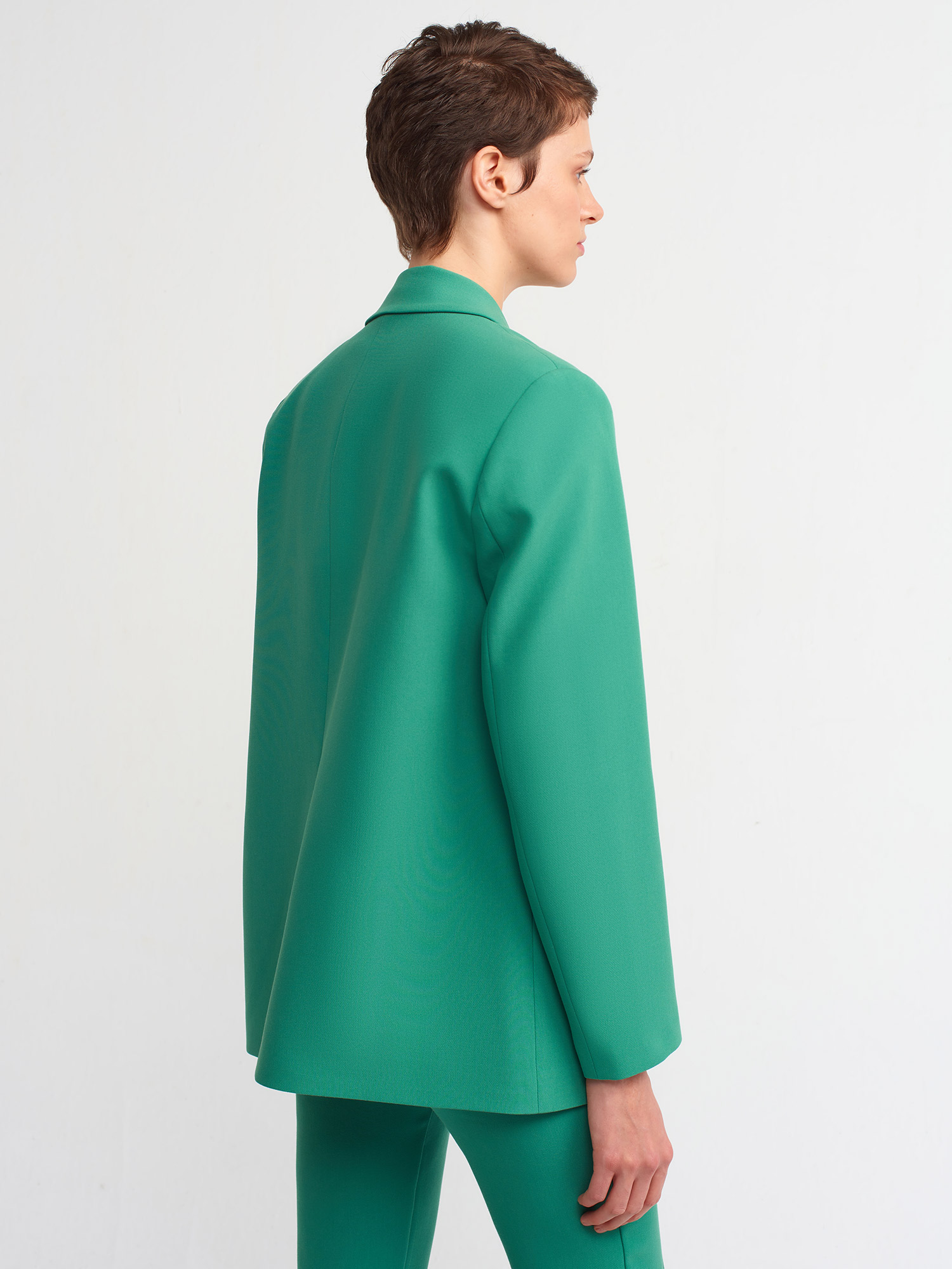 6940 Blazer Ceket-Yeşil | CEKET | Dilvin