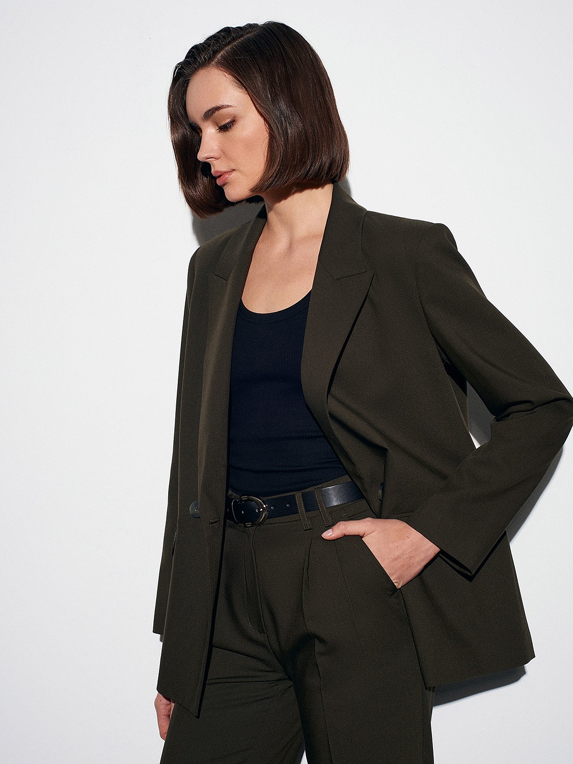 60767 Blazer Ceket-Haki | CEKET | Dilvin