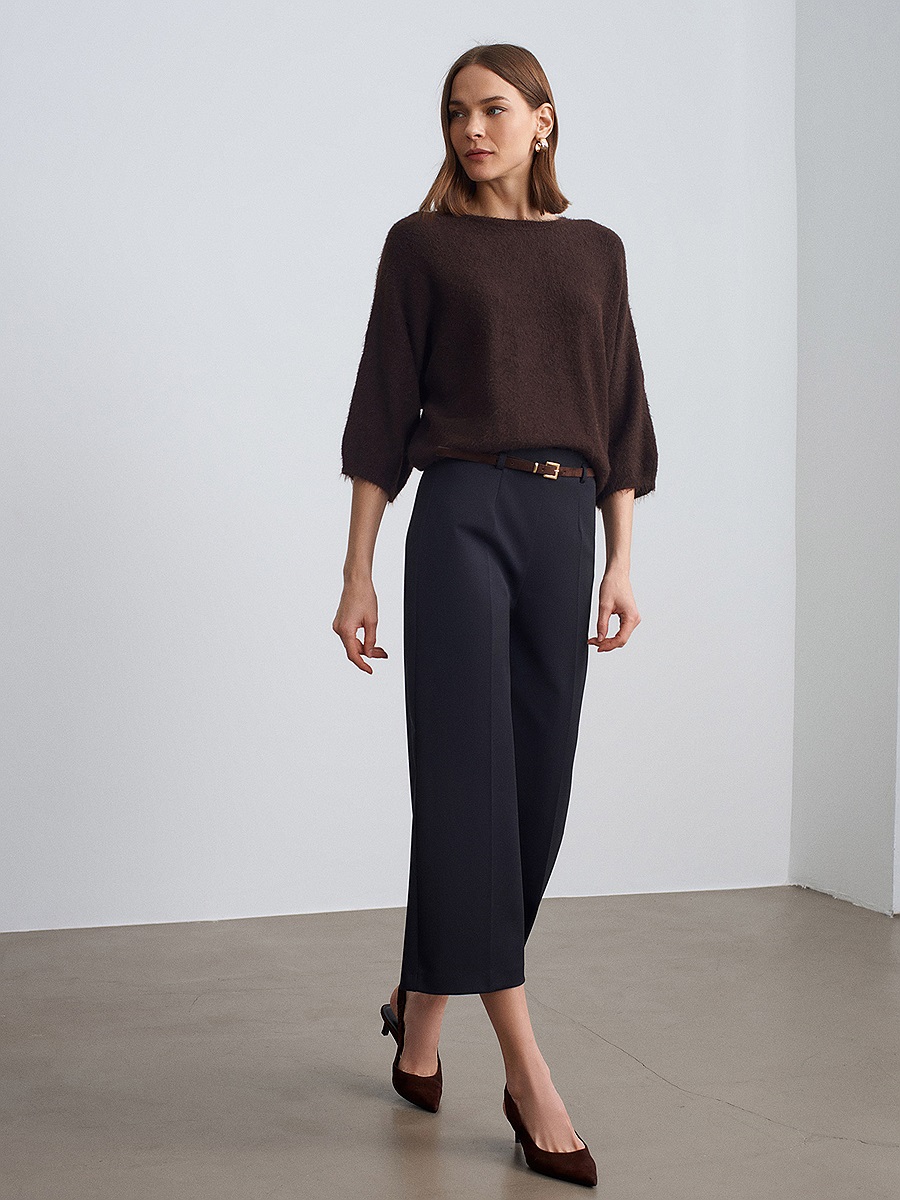 72254 Kemerli Culotte Pantolon-K.Lacivert