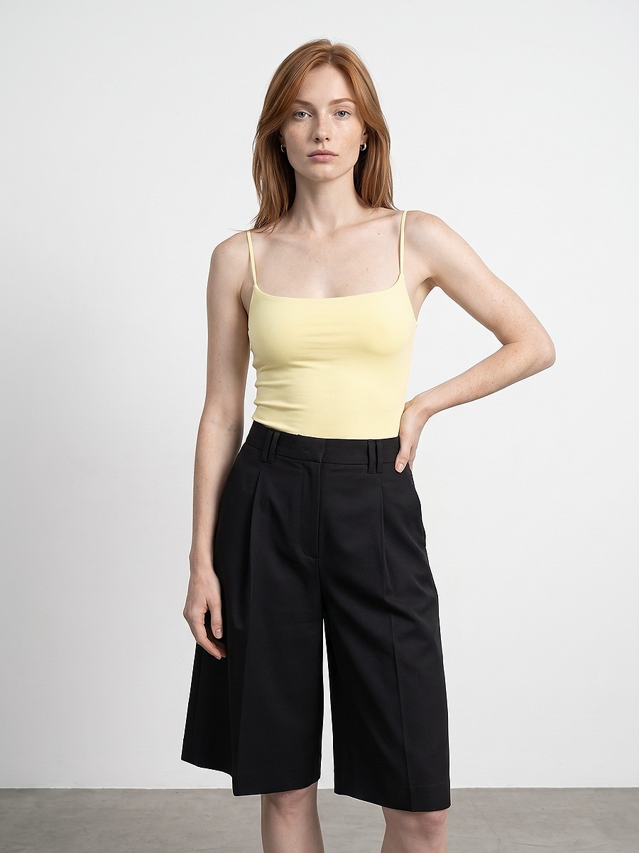 21216 Askılı Bodysuit-Açık Sarı