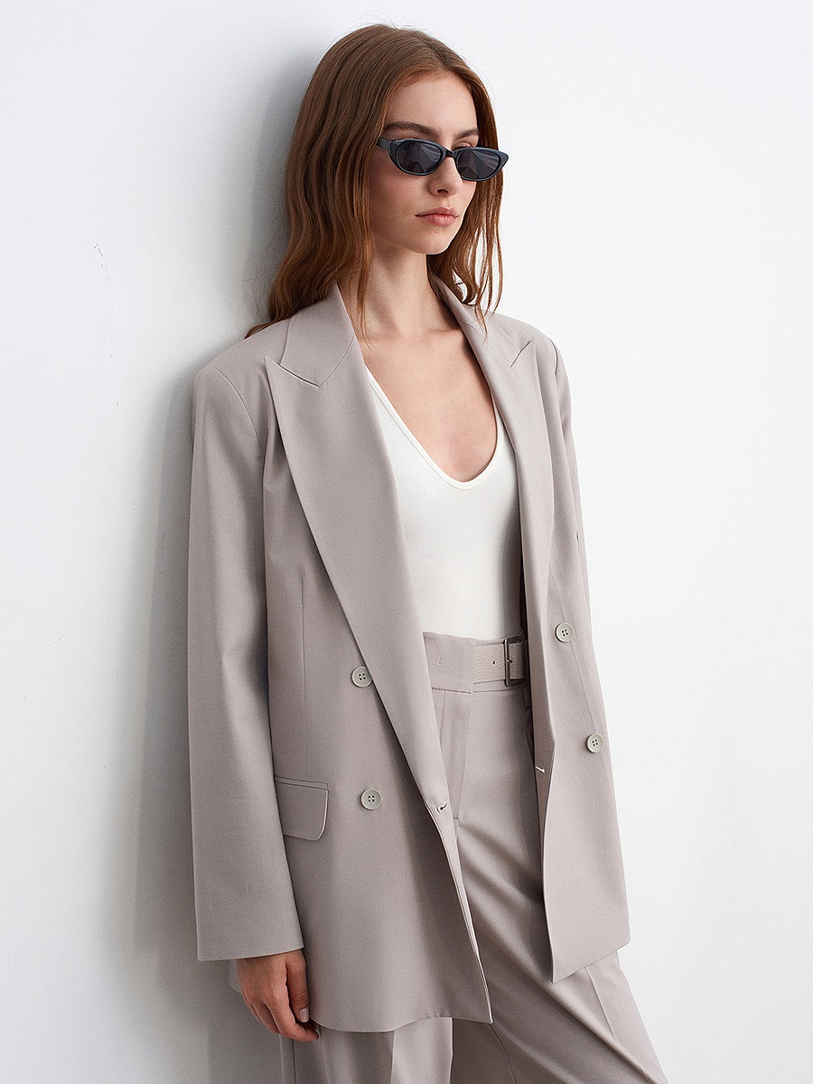 60810 Blazer Ceket-Gri