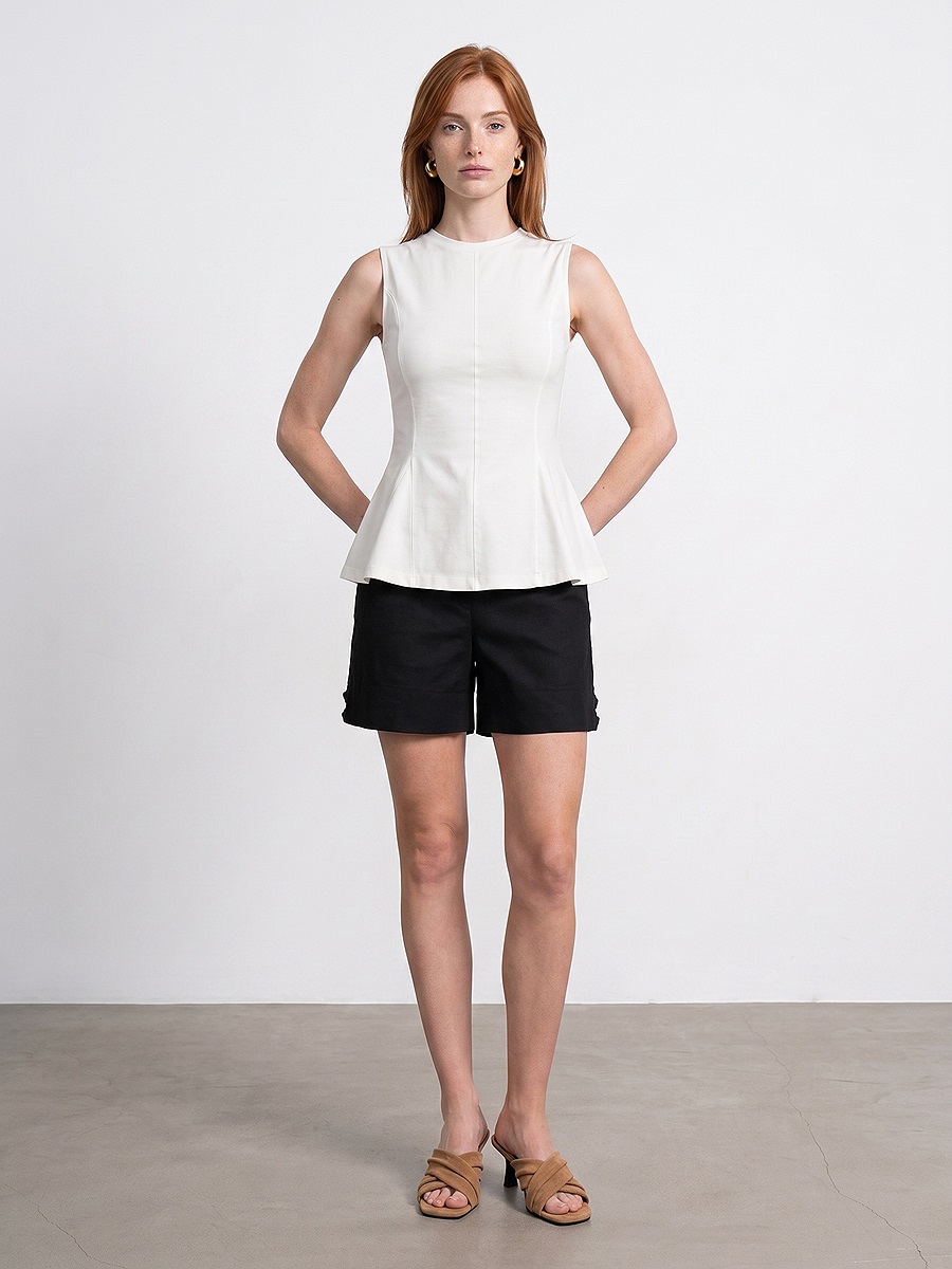 32960 %100 Pamuk Kolsuz Top-Ekru