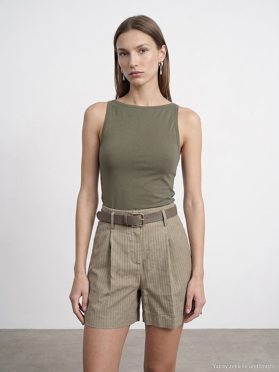 21048 Halter Yaka Top