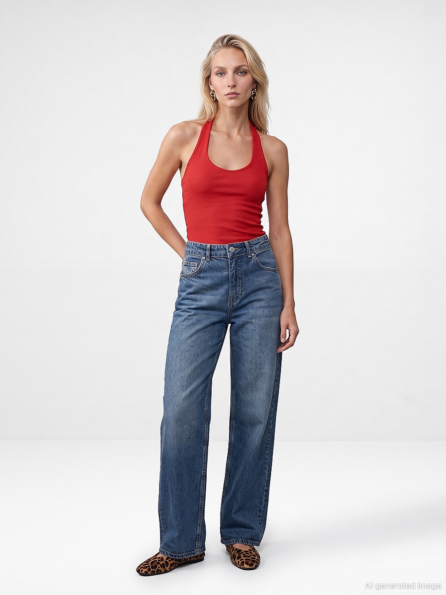 21052 Halter Yaka Top