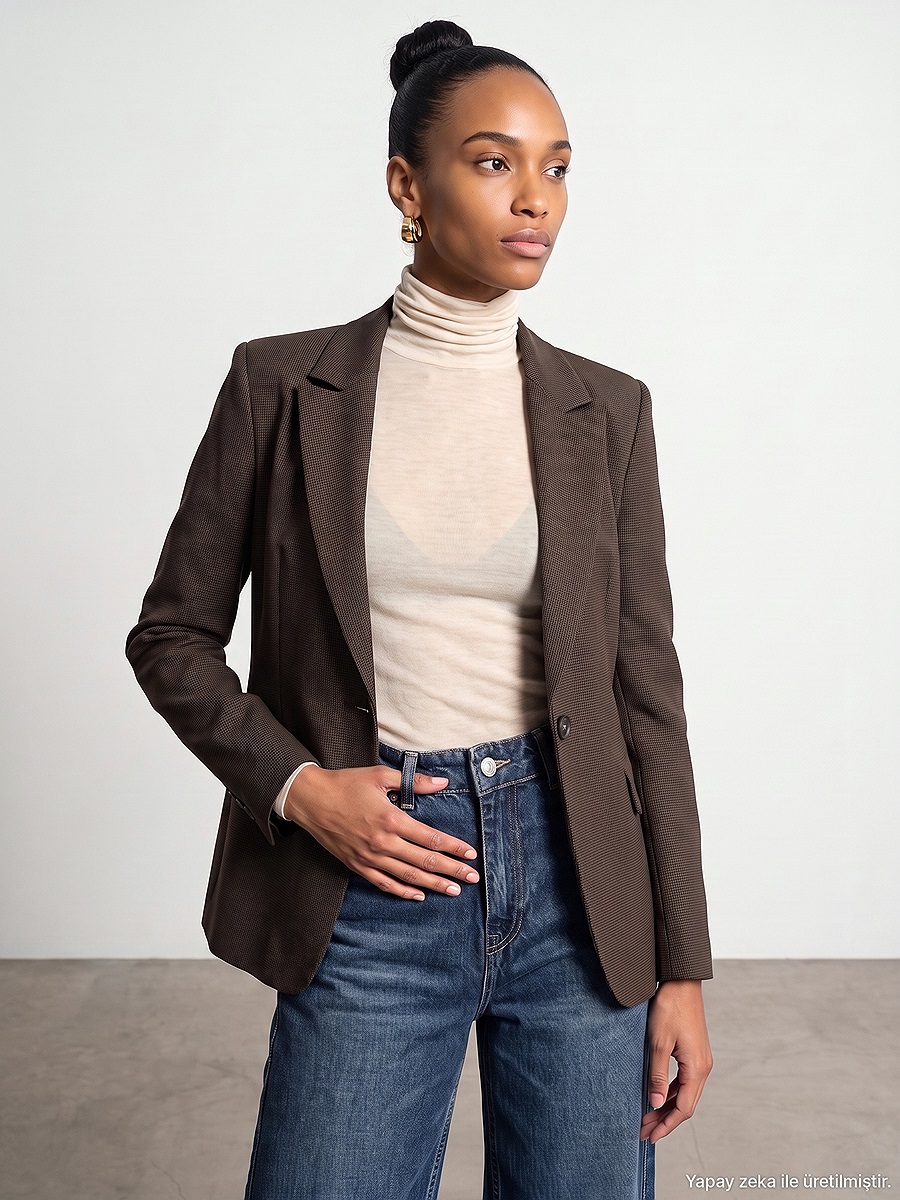 60831 Vücuda Oturan Blazer