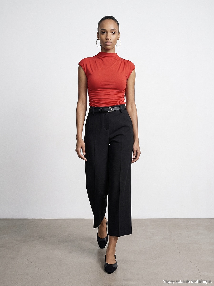 72783 Kemerli Culotte Pantolon