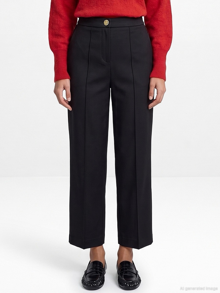72809 Dikiş Detaylı Culotte Pantolon